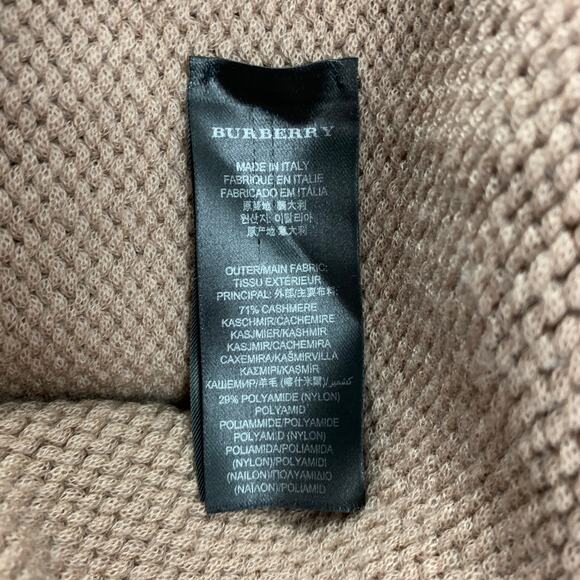 Spring 2015 Size M Tan Knitted Cashmere Blend Patch Pocket Cardigan Sweater - Picture 6 of 7